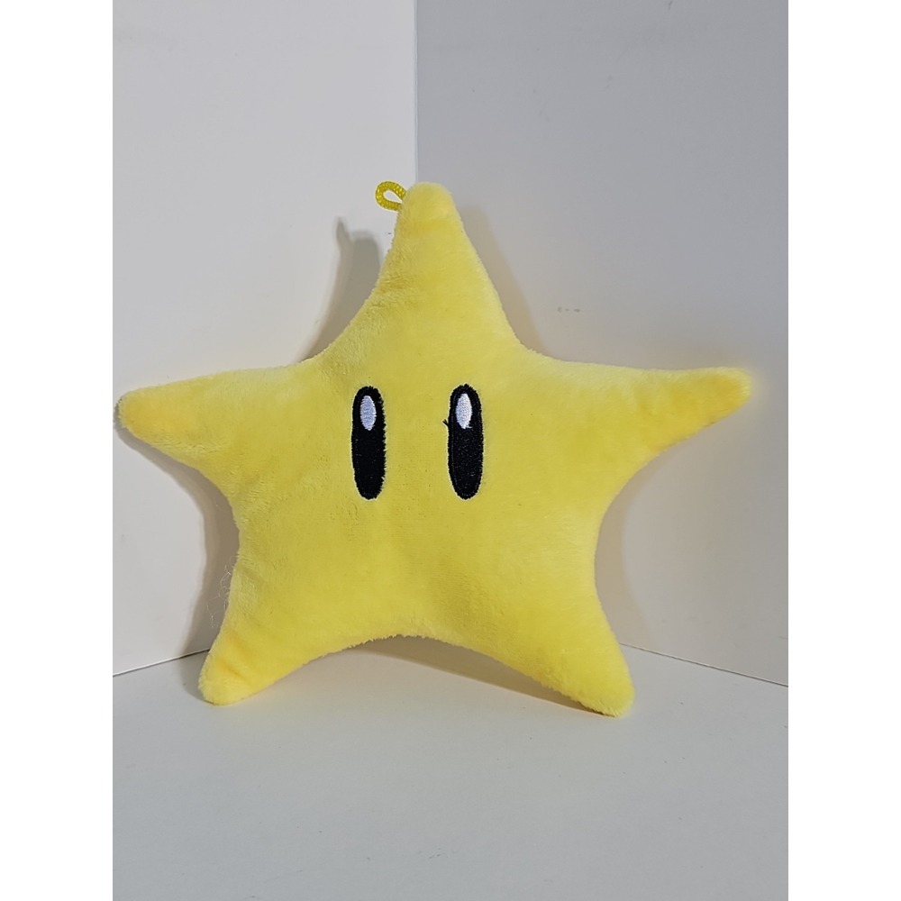 Super Mario Invincibility Star Plush 6 inch Merch Toy Cute Yellow Gift Nintendo